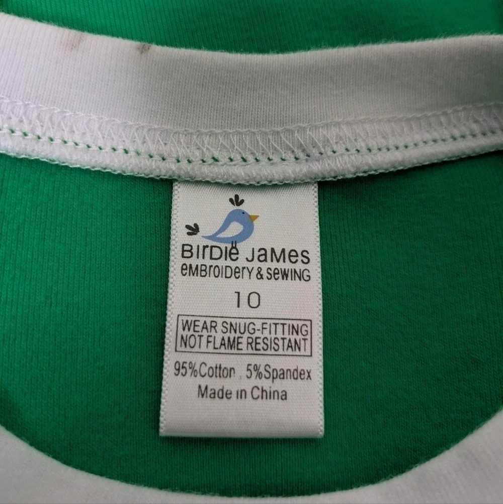 Birdie James Luke Reindeer Christmas PJ Shirt 10